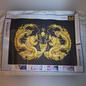 Double Dragon Diamond Painting Kit